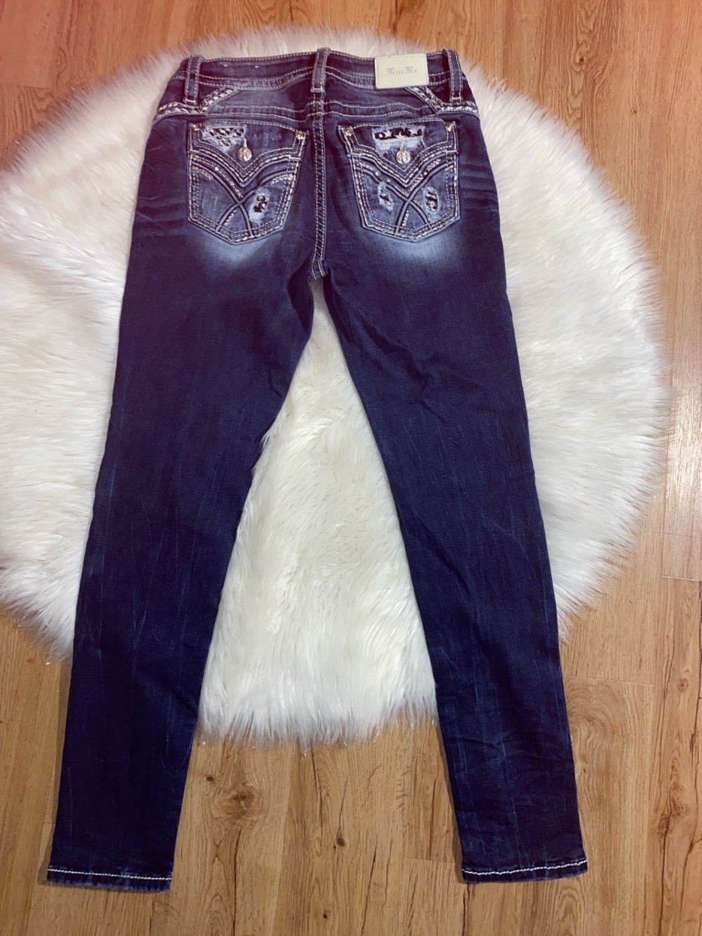 Miss Me 29 stars Dark Blue Women's Stretch curvy Skinny Jeans
